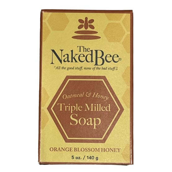 Naked Bee Oatmeal & Honey Triple Milled Bar Soap 5 Oz. – Orange Blossom Honey