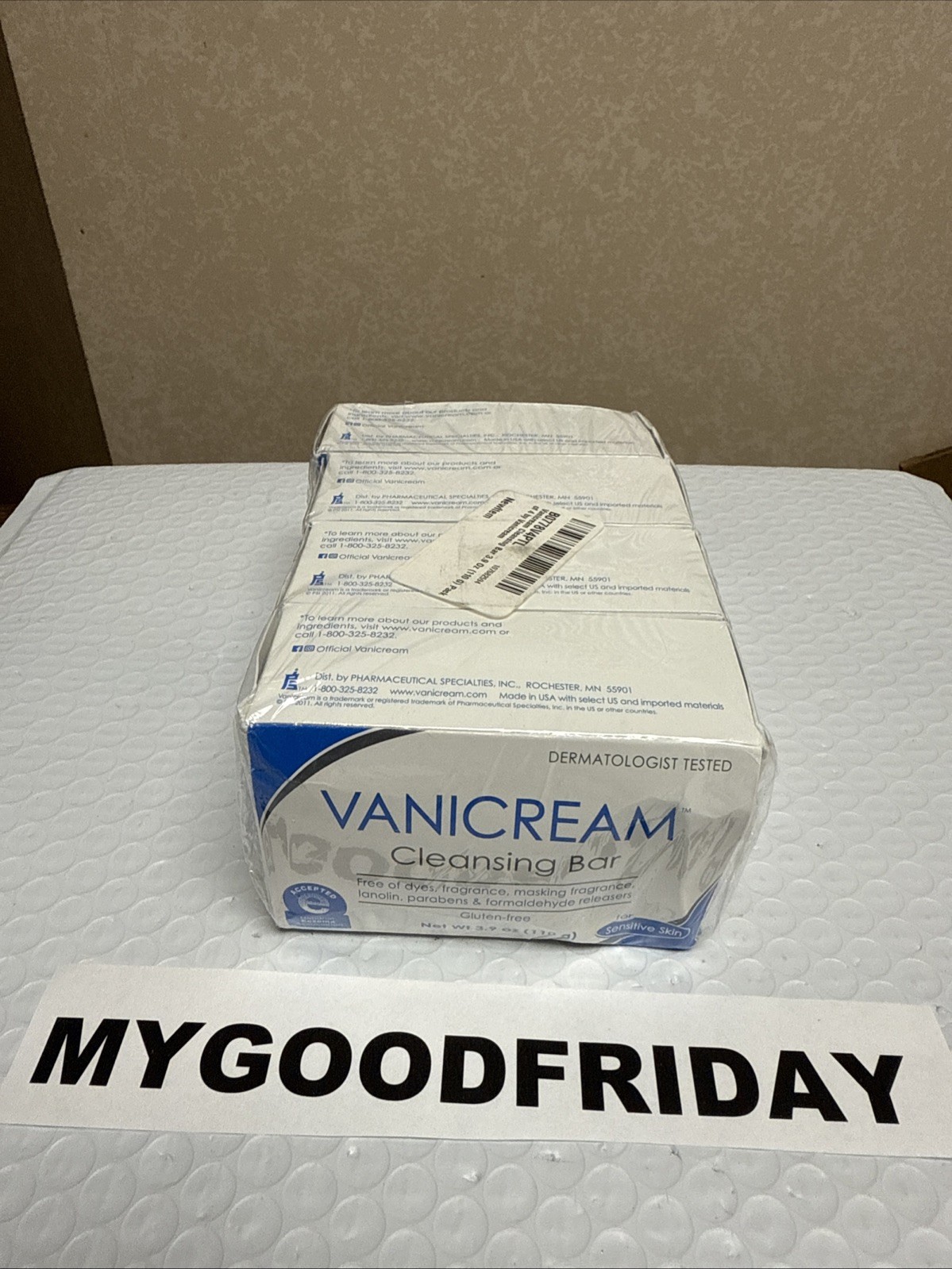 Vanicream Cleansing Bar for Sensitive Skin 4 Pack Eczema Free of Dyes Fragrance