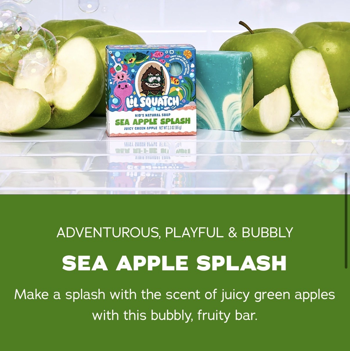 Dr Squatch Lil Squatch 3-Pack Kids SoapSea Apple, Martian Melon, Enchanted Grape