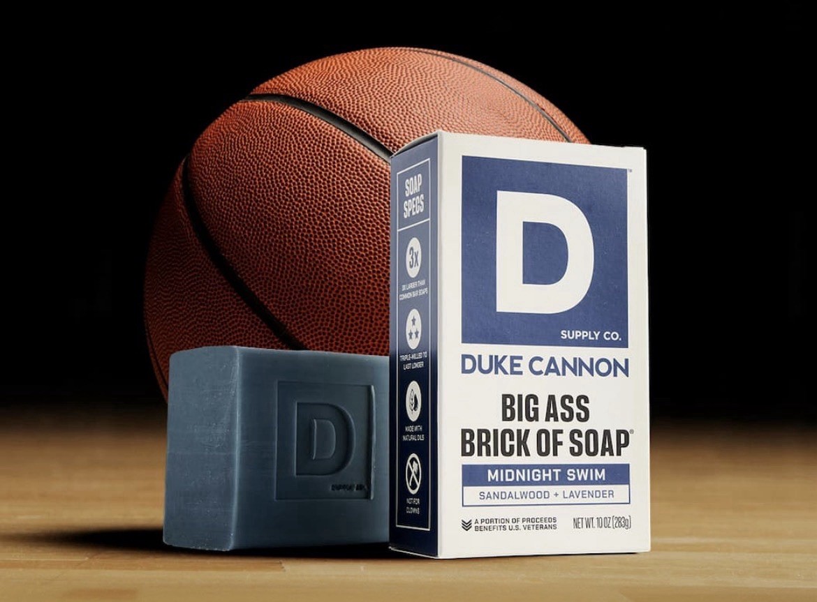 Duke Cannon Midnight Swim Big Ass Brick of Soap New Design 10 oz Benefits Vets