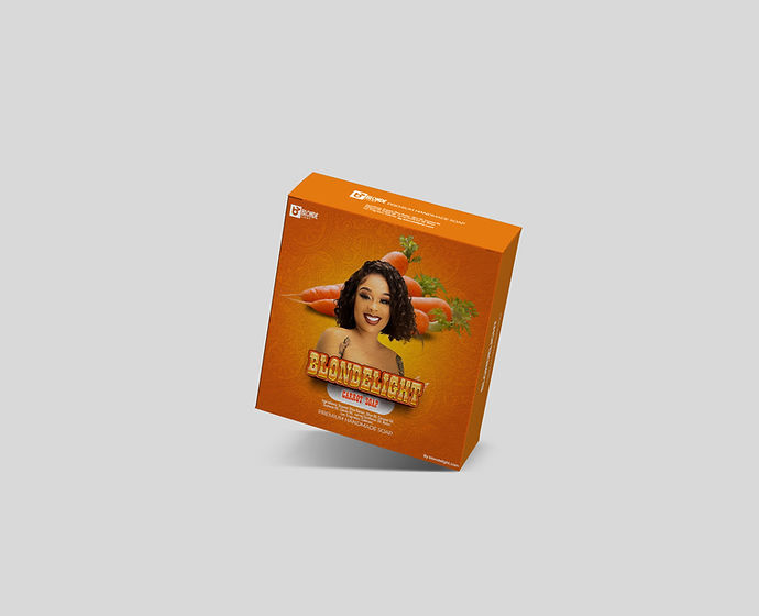Blondelight Carrot Soap 3pc | Gentle Moisturizing Face Body Bar with Natural Oil