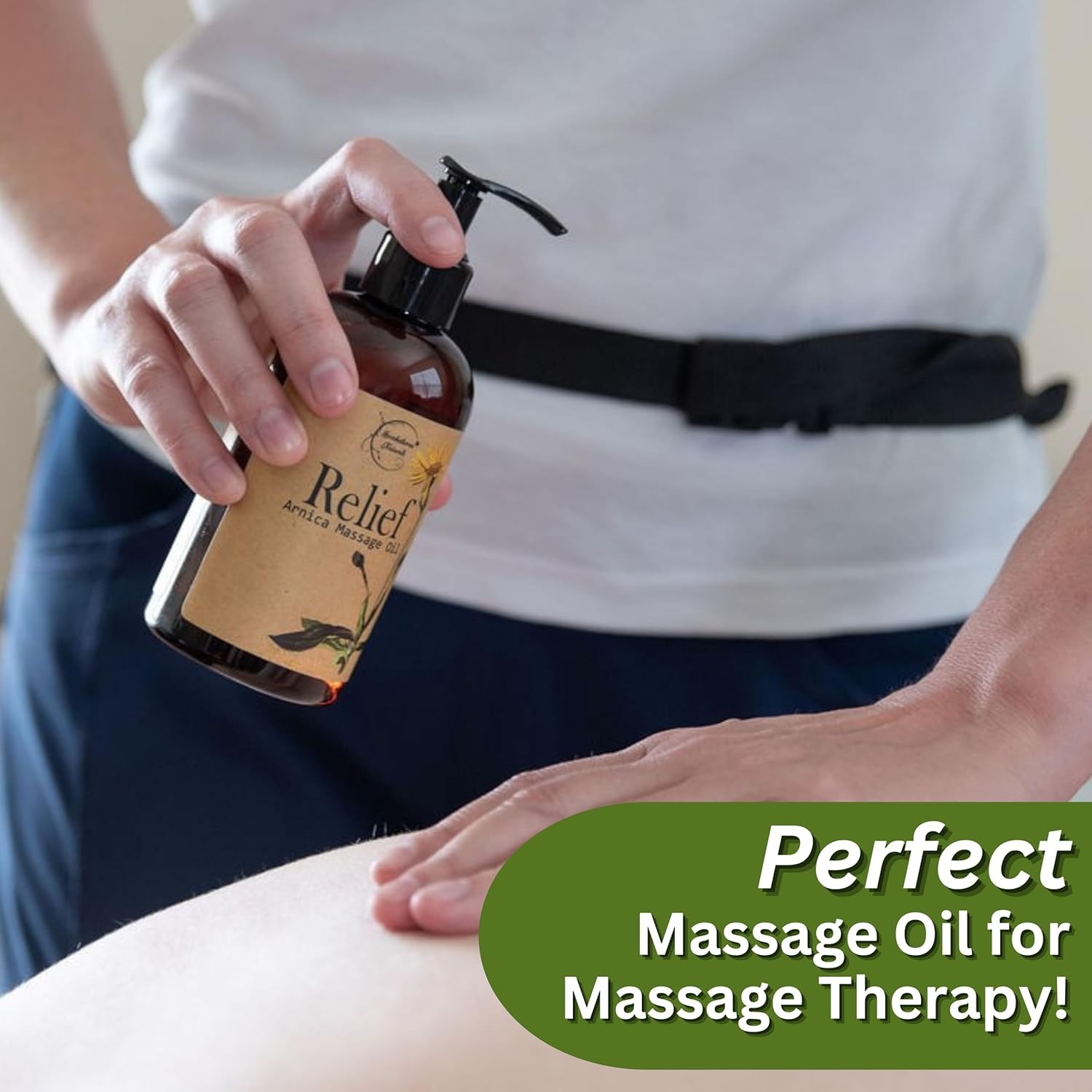 Relief Arnica Massage Oil Great for Sports & Athletic Therapeutic Massage 8.5 Oz