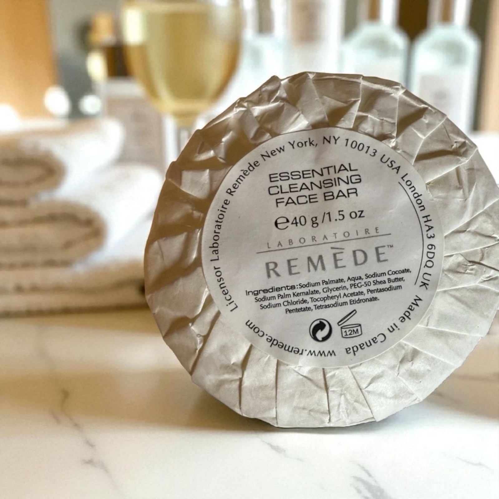 Laboratoire Remede Essential Cleansing Face Bar Soap 40g 1.5oz Set of 4 New Lux