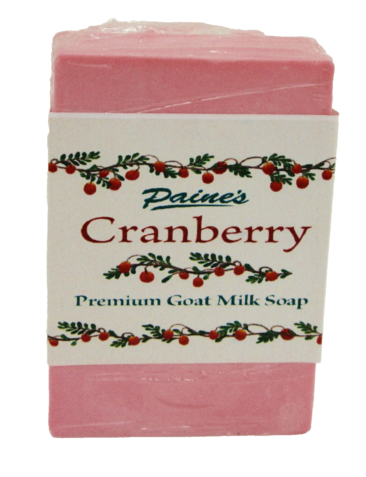 Paine’s CRANBERRY Premium Goat Milk Soap 4.5 oz bar fresh Maine made USA natural