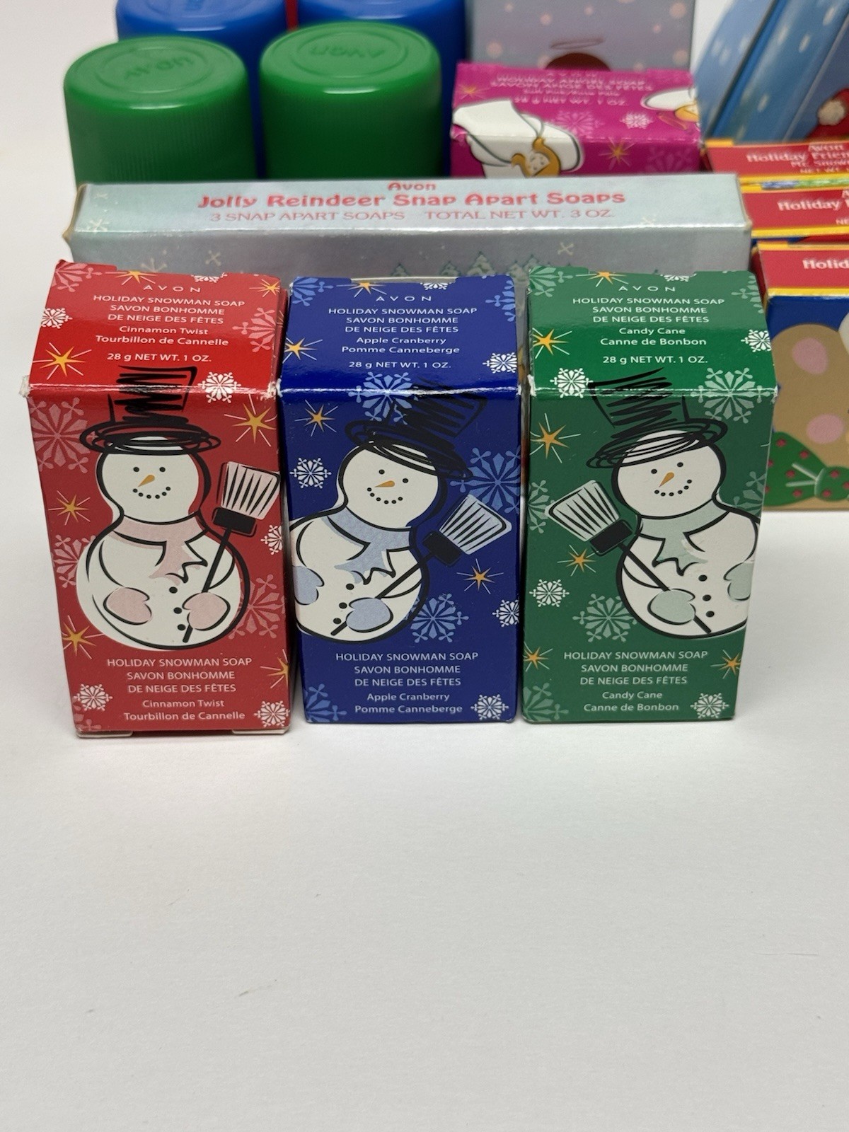 Huge Lot Of Vintage Christmas Avon Decorative Bars Of Soap NIB