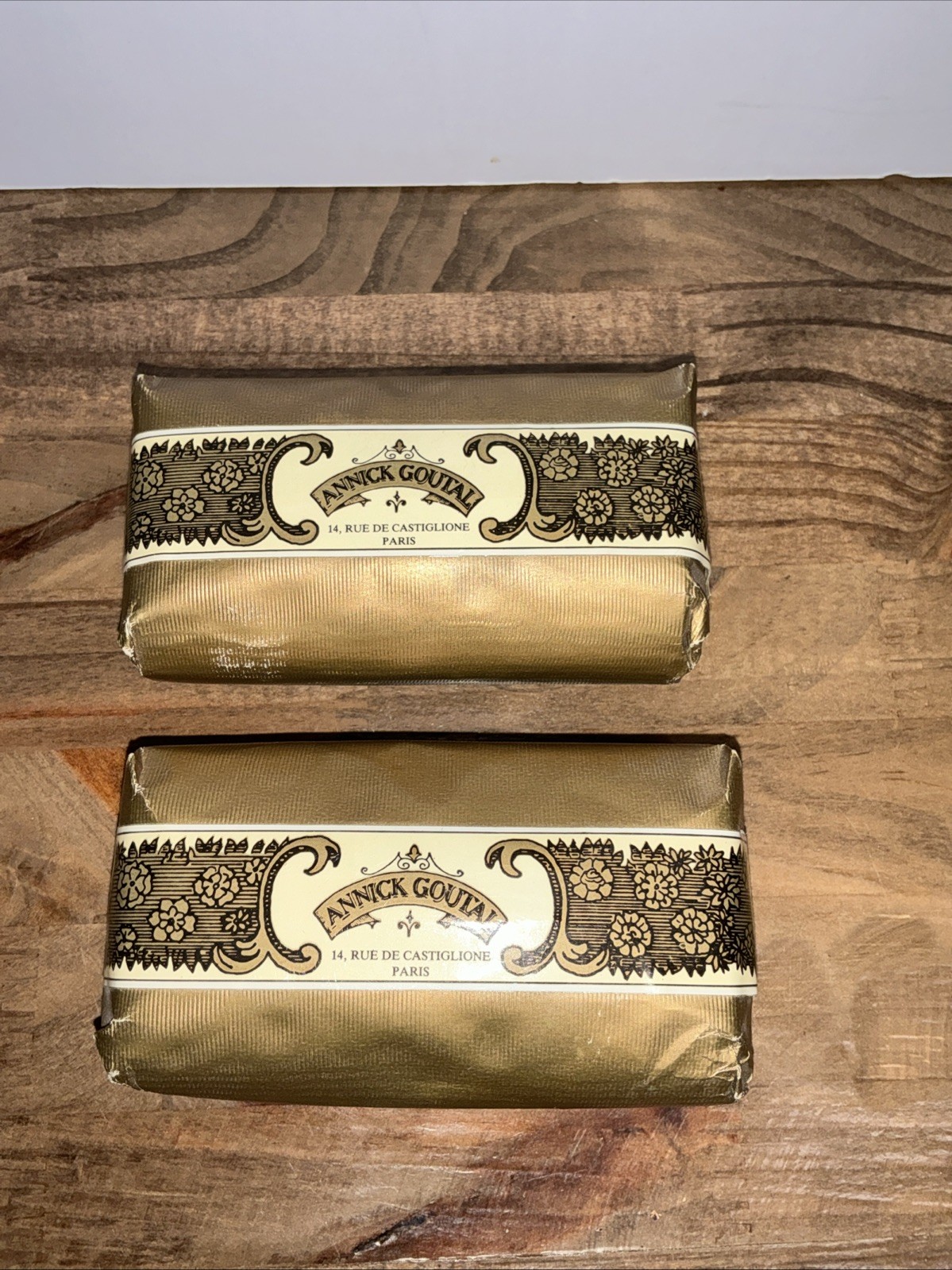 Vintage Annick Goutal Gardenia Passion Savon Fin Bar Soap Lot of 2 France NOS