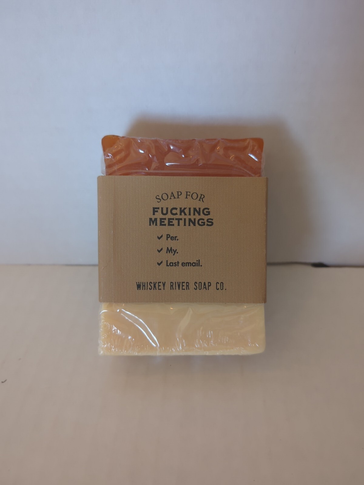 Whiskey River Soap Company – Vegan Novelty “Soap For F#$_ing Meetings”