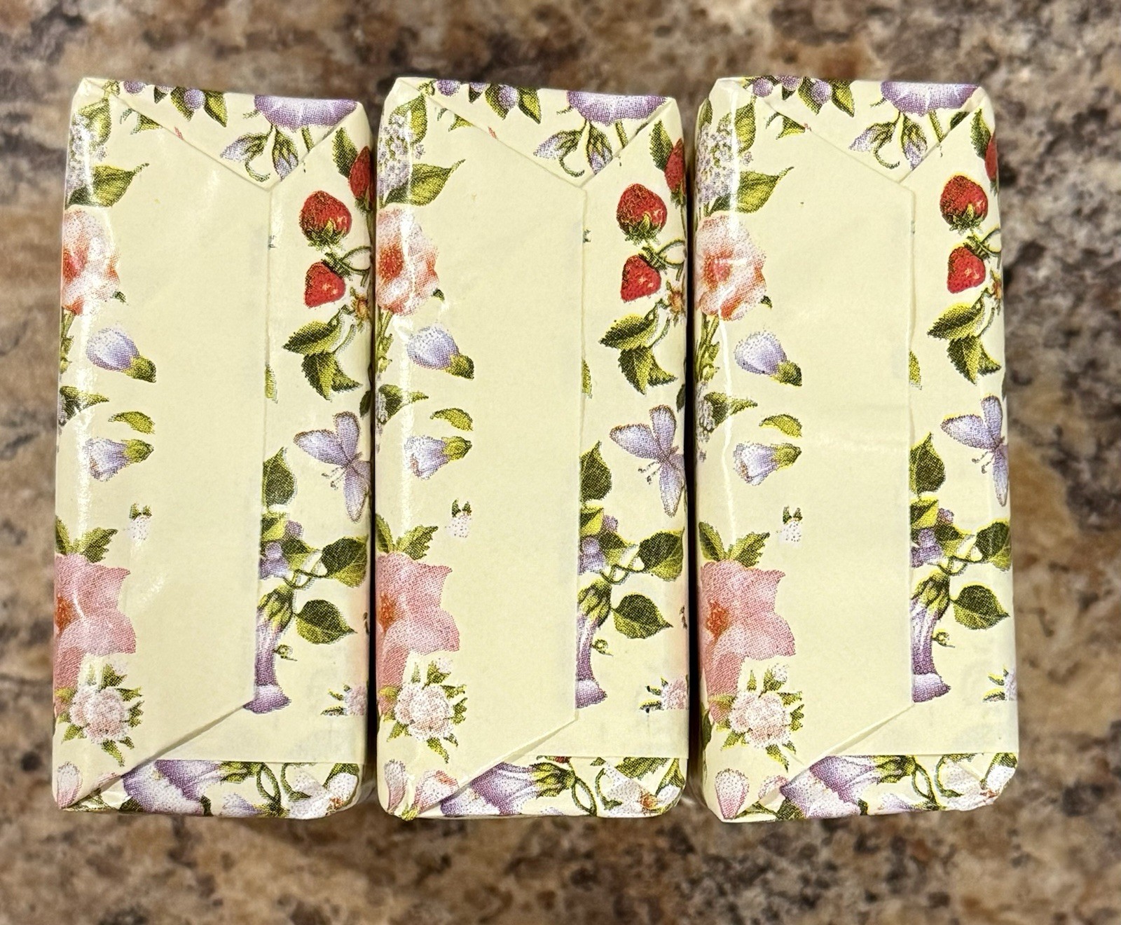 Crabtree & Evelyn SUMMER HILL Triple Milled Soap Bar Set of 3 – 3x 3.5oz