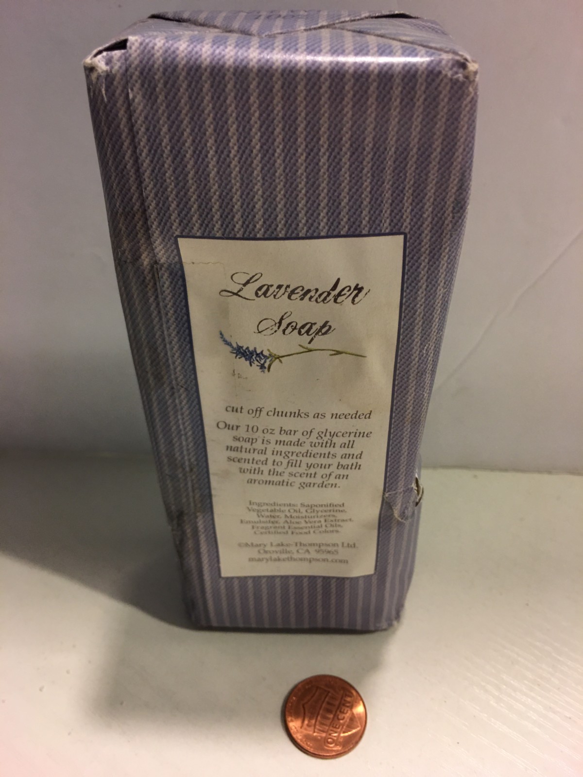 10 oz bar PERFUME scented bath body HANDS LAVENDER MARY LAKE THOMPSON