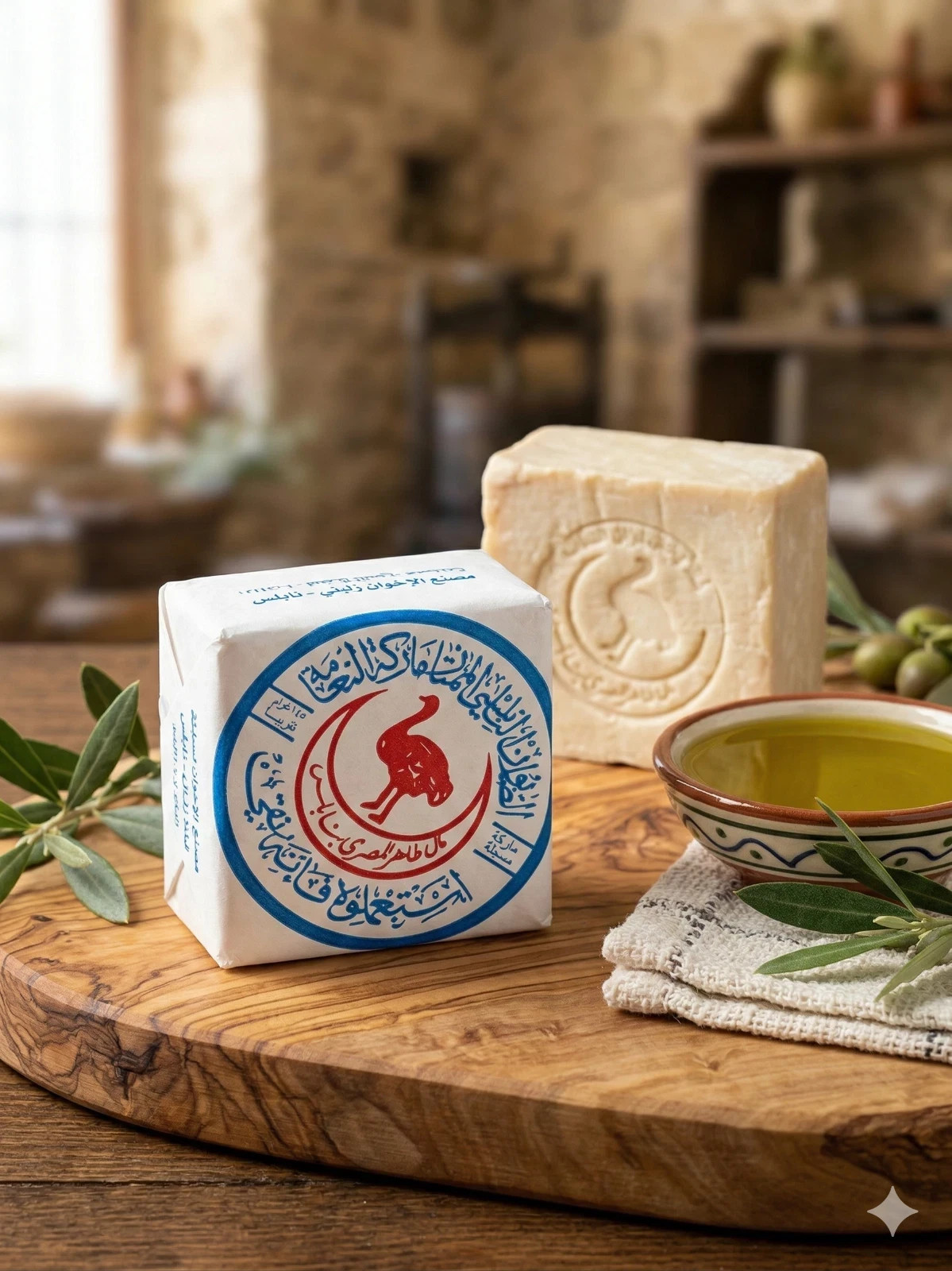 3x Nabulsi BODY BATH SOAP 100% Natural Olive Oil / صابون نابلسي من زيت الزيتون