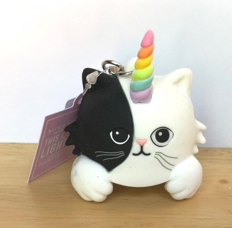 NEW Bath & and Body Works UNICORN CAT CATICORN Kitty Light-Up Pocket Gel Holder