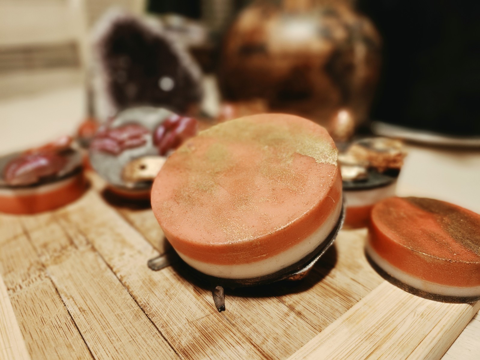 Handcrafted “Smoked Strawberry, Suede, & Stillettos” Goat Milk Aloe Soap