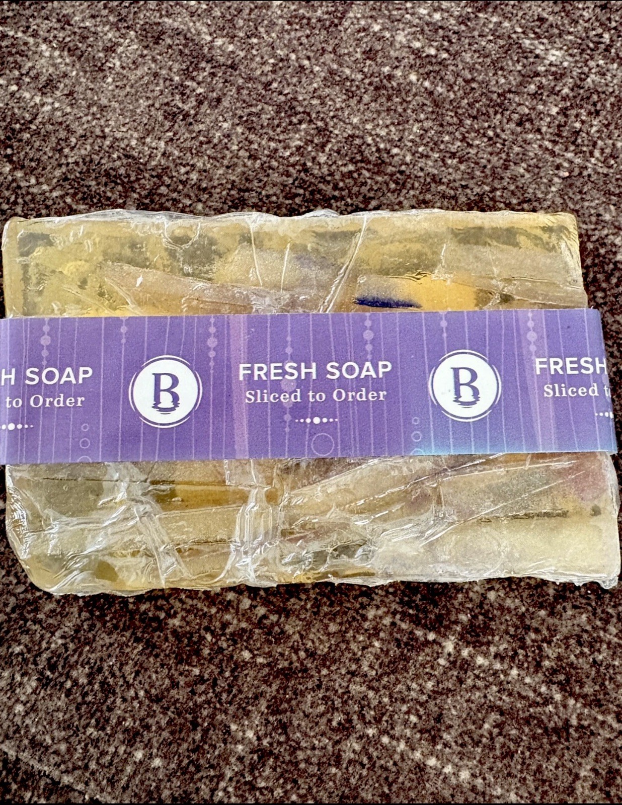 Disney Springs Orlando Basin Fresh Cut Soap Bar Patchouli Oil Translucent Soap