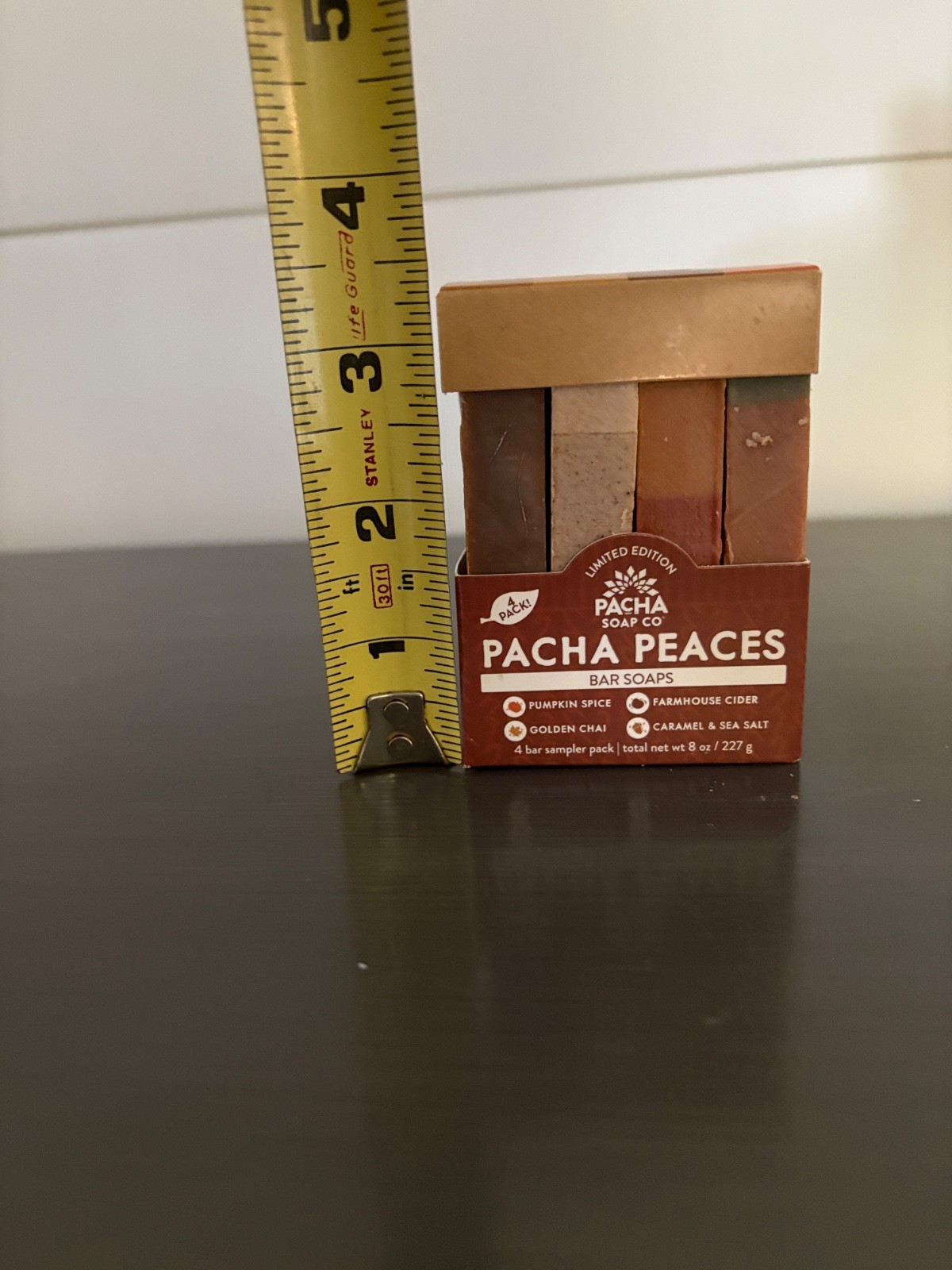 Pacha Soap Co Pacha Peaces Limited Edition Bar Soap Sampler 4-Pack, 8 oz