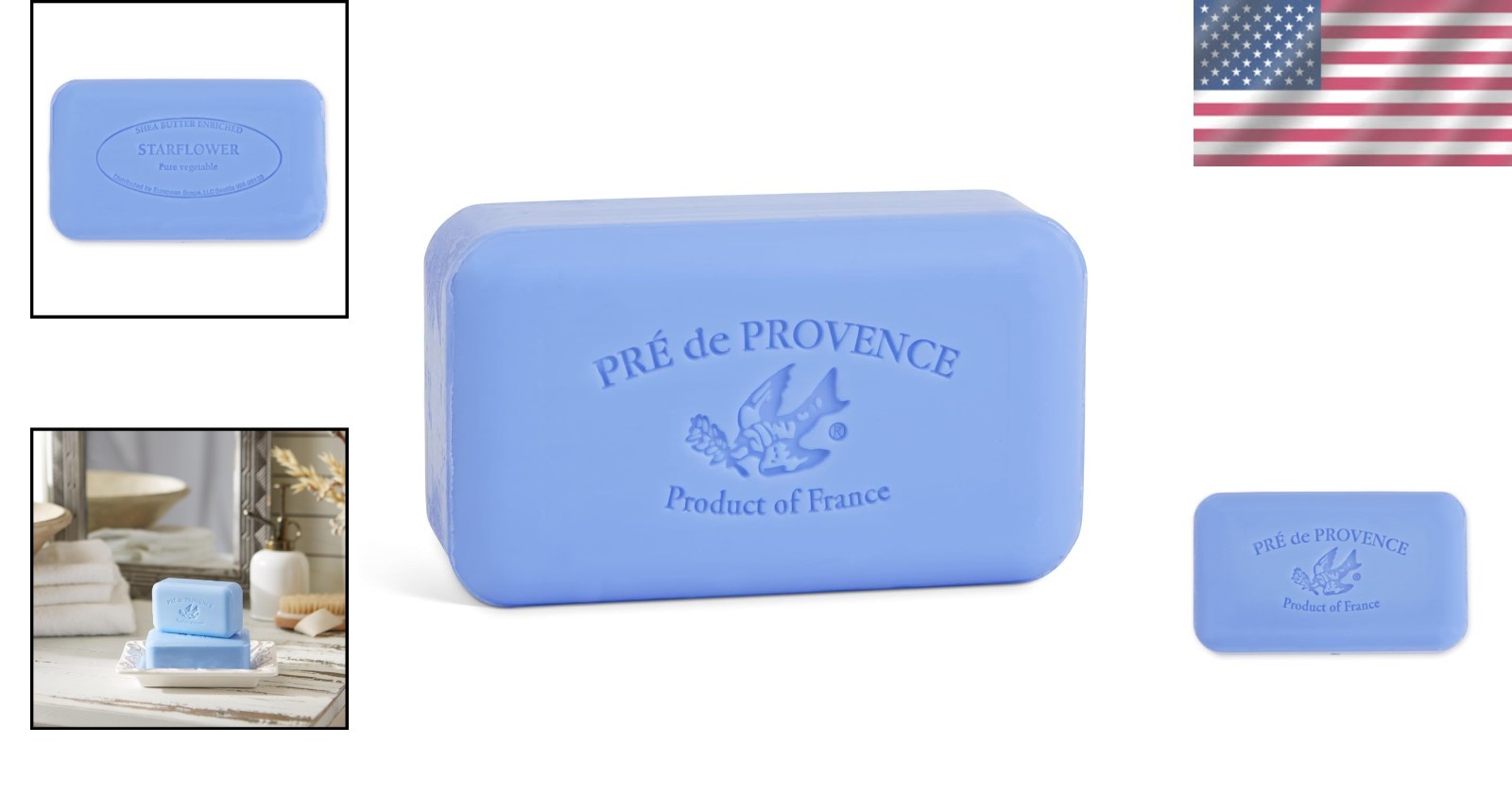 Organic Shea Butter Soap – Quad Milled Artisan Bar, Enlivening Starflower Scent