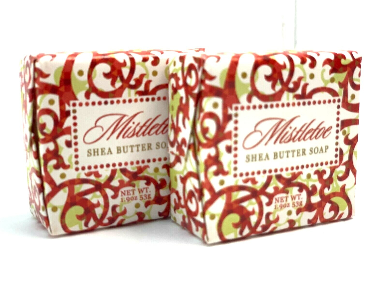 Greenwich Bay Botanic Handmade Mistletoe Shea Butter Soap Bars 2 Pack (1.9oz)