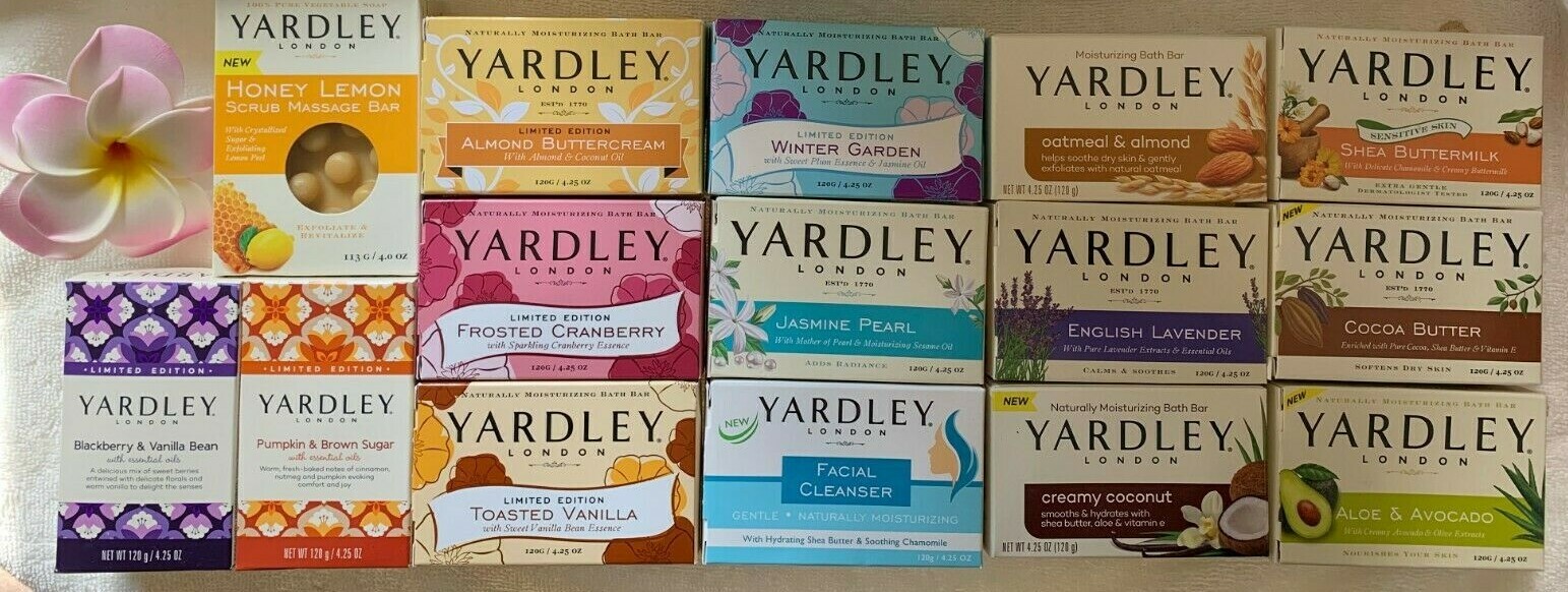 YARDLEY LONDON Moisturizing Bath Bar***chOOsE yOUr scEnt(s)***FULL SIZES~~~NEW