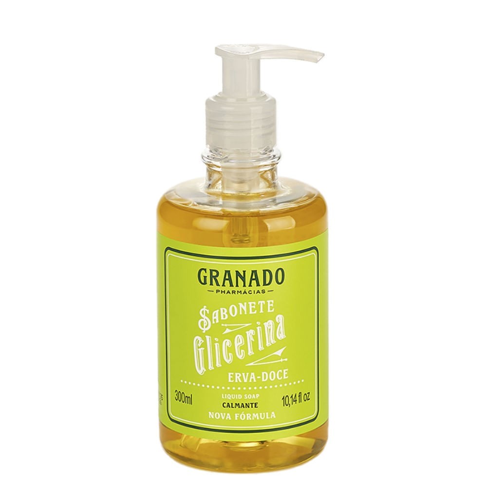 Granado Glicerina Sabonete Liquido Glicerina Erva Doce 300Ml (Liquid Soap 10FlOz