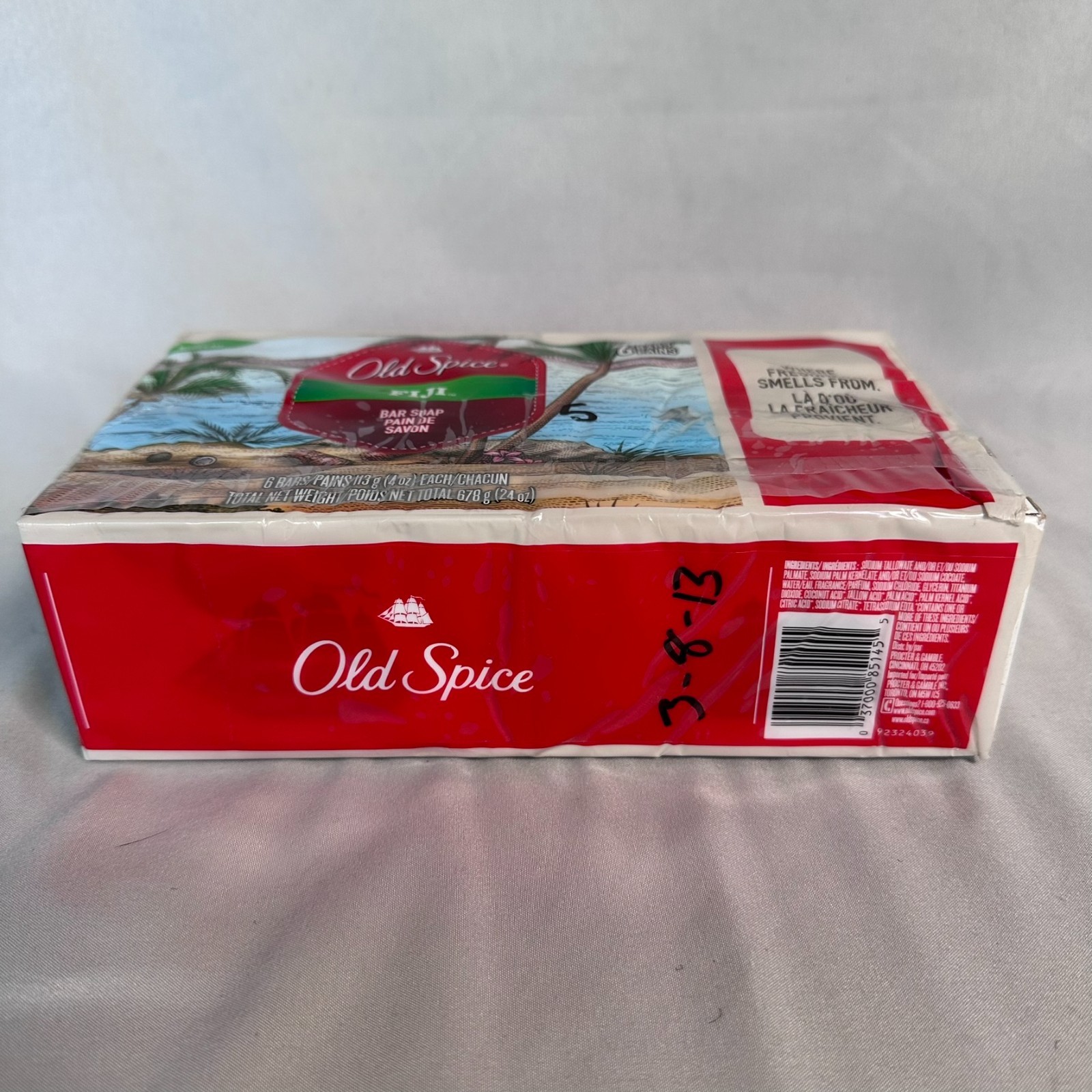 Old Spice Fiji Bar Soap 6 Pack 4 oz Each Sealed Hard to Find Fresh Collection