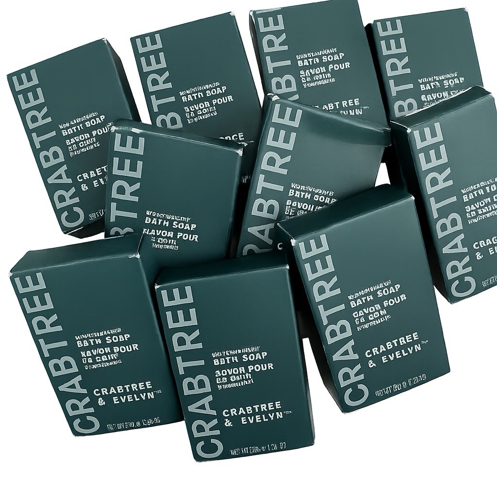 🫧10x Crabtree & Evelyn Moisturizing Bath Soap Travel Size 1 oz Bars USA🫧