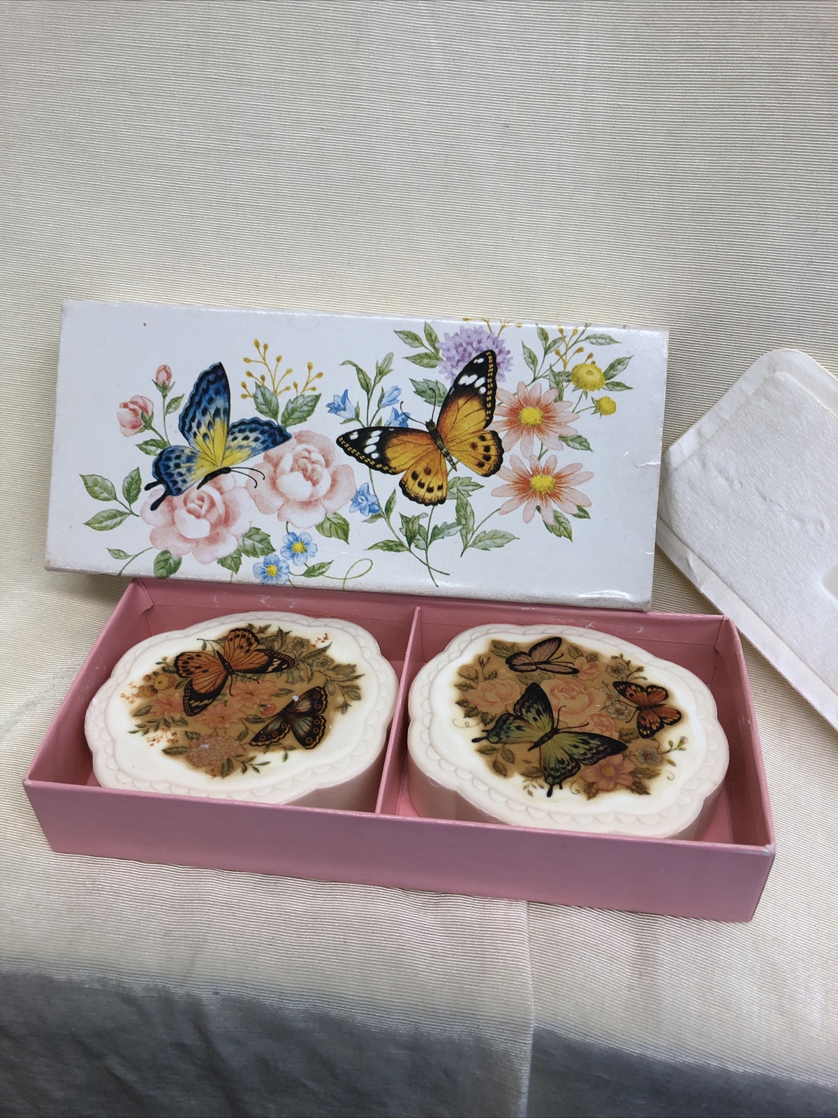 avon vintage butterflies and blossoms guest soaps