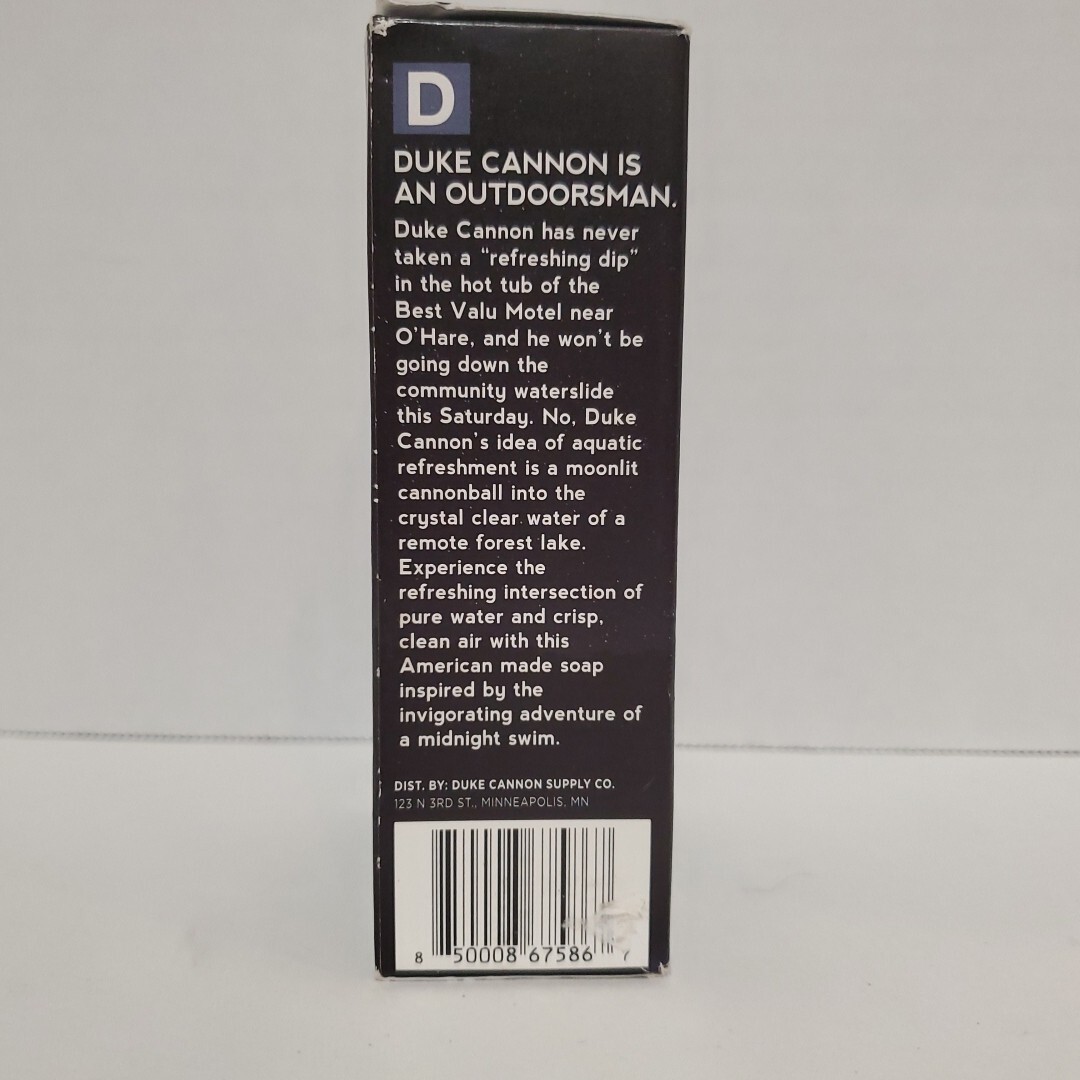 Duke Cannon Big Ass Brick of Soap Midnight Swim – Refreshing Aquatic Scent 10 Oz