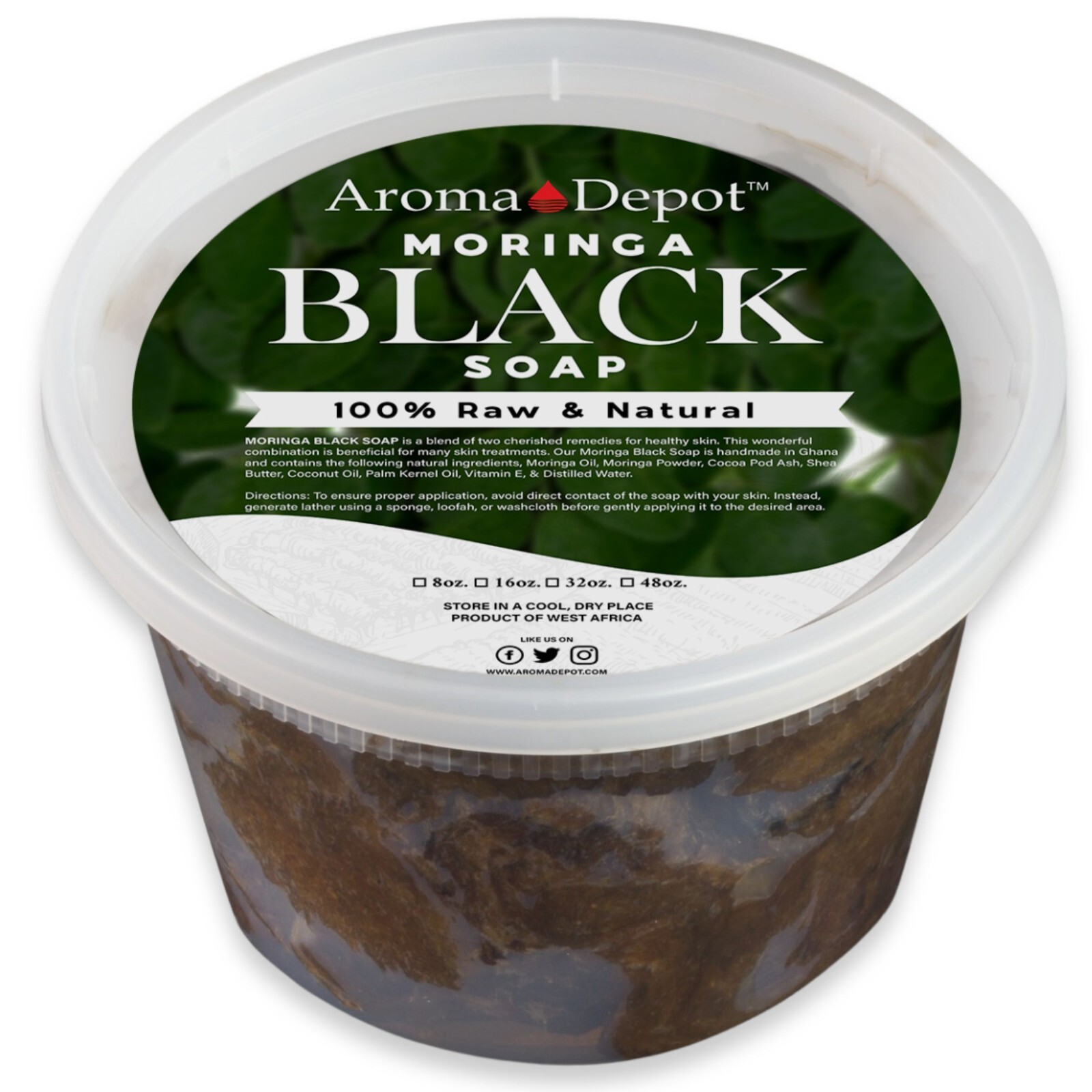 African Shea Butter 1 lb. Raw Black Soap Bar or Paste Natural COMBO PACK