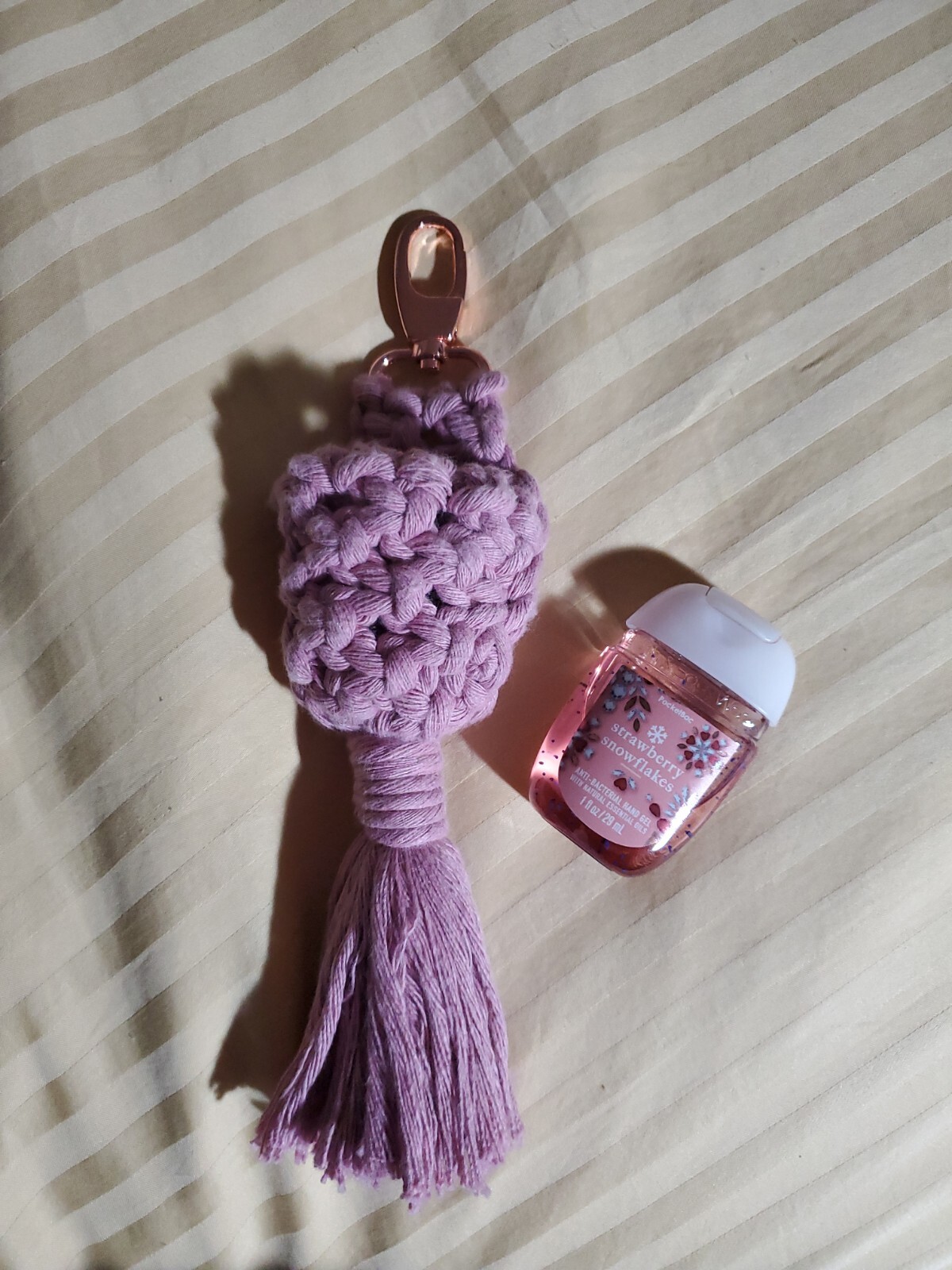 Bath Body Works Pocket *Bac Holder Case Sleeve for Hand Gel Custom Color macrame
