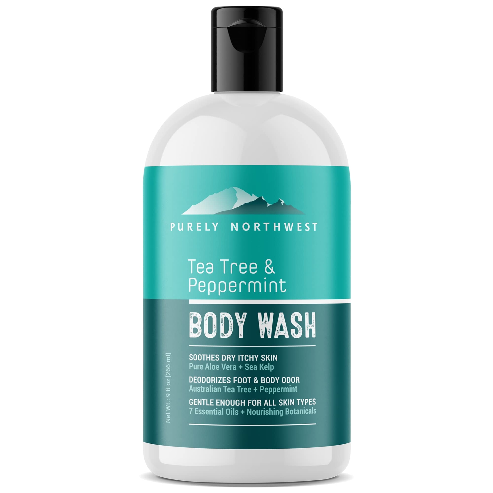 -Natural Tea Tree & Peppermint Scalp & Body Wash-Men & Women-Soothes & Refres…