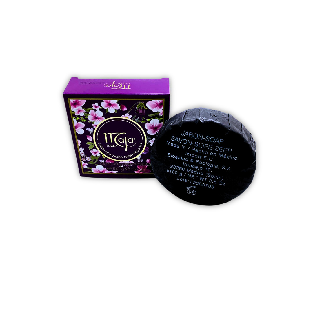 Maja España Plum Blossom Perfumed Soap Bar – Floral Scent | 3.5 oz