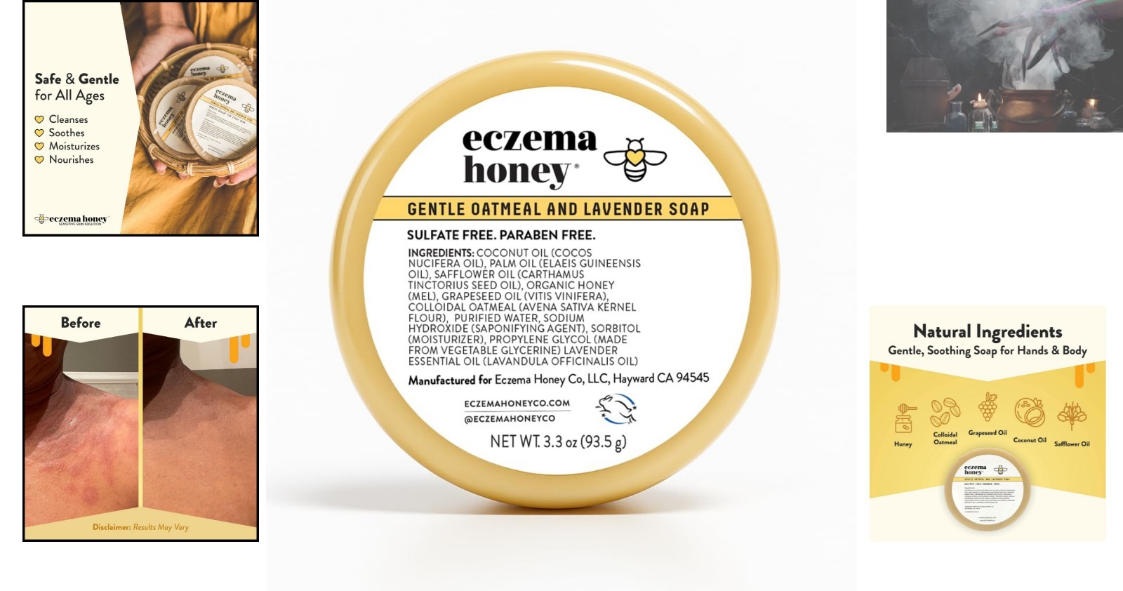 Gentle Oatmeal Soap for Eczema Relief – Unscented 3.3 Oz Bar for Sensitive Skin