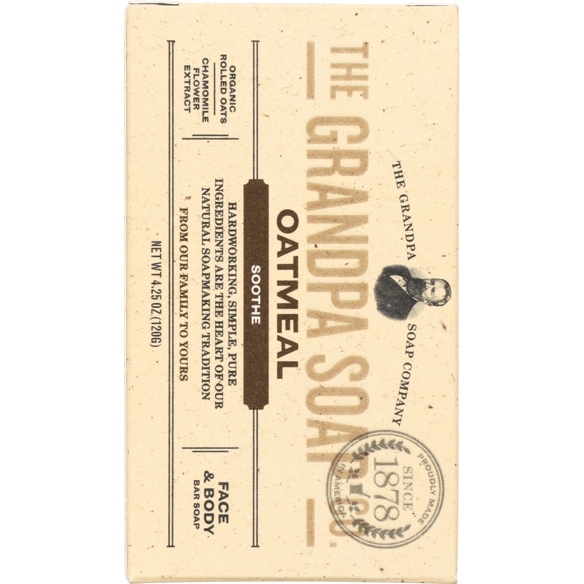 The Grandpa Soap Co Oatmeal Face And Body Bar 4.25 Oz 3 Pack