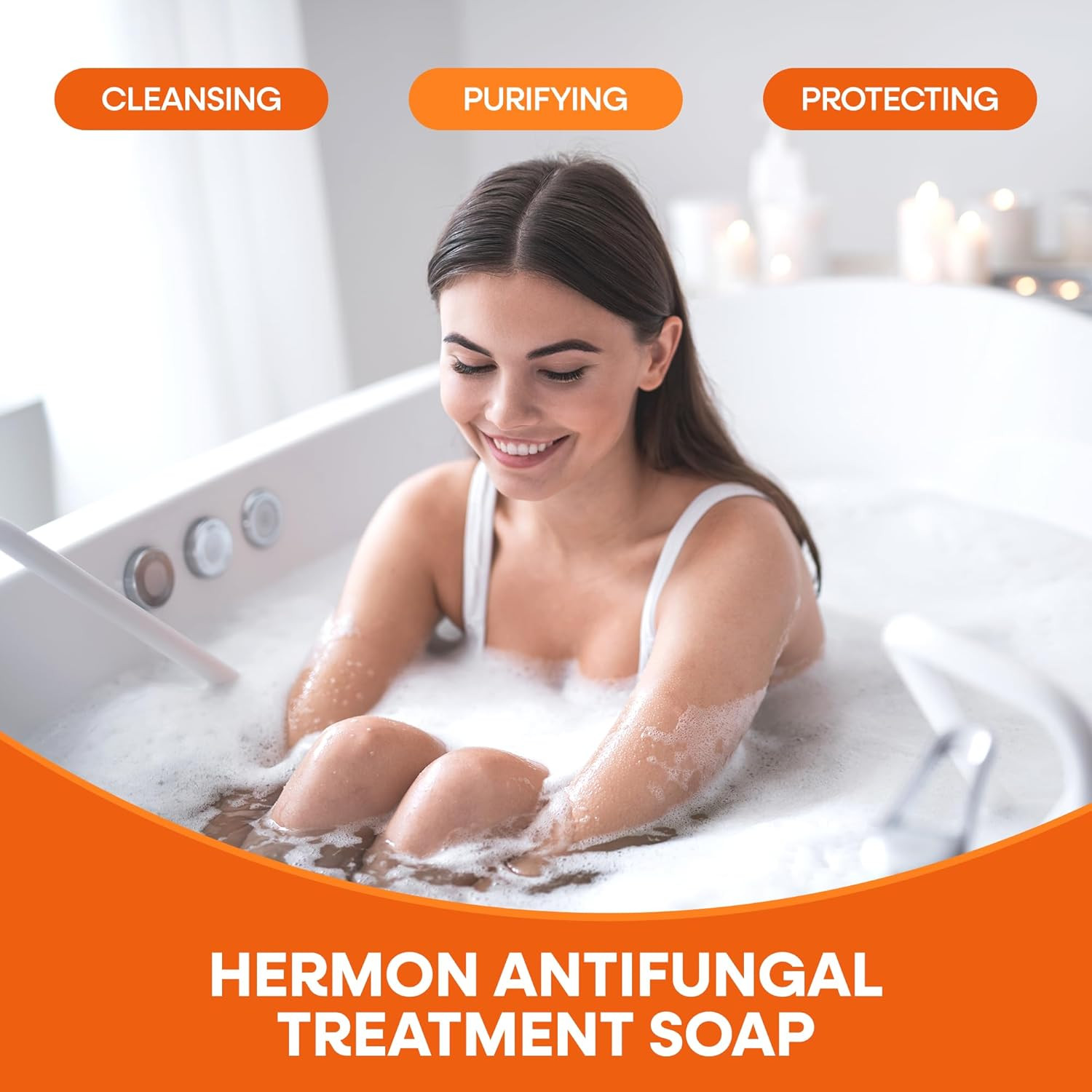 Antifungal Soap Bar: Antifungal Soap Treatment for Ringworm, Jock Itch & Athlete