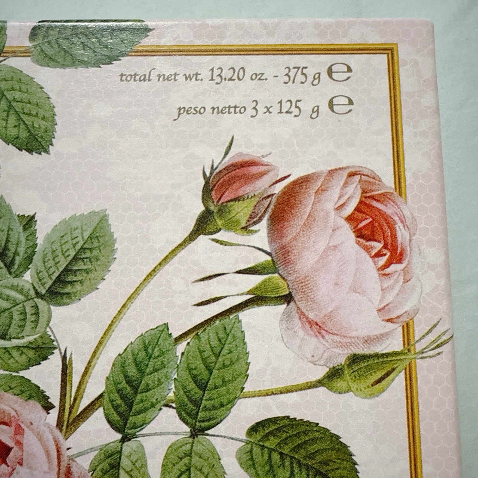 Saponificio Artigianale Fiorentino Fresh ROSE 3×4.40 Oz Bars soap Italy
