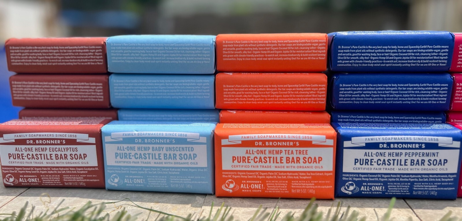 Dr. Bronner’s Pure-Castile Bar Soap, 5oz. – YOU CHOOSE SCENT