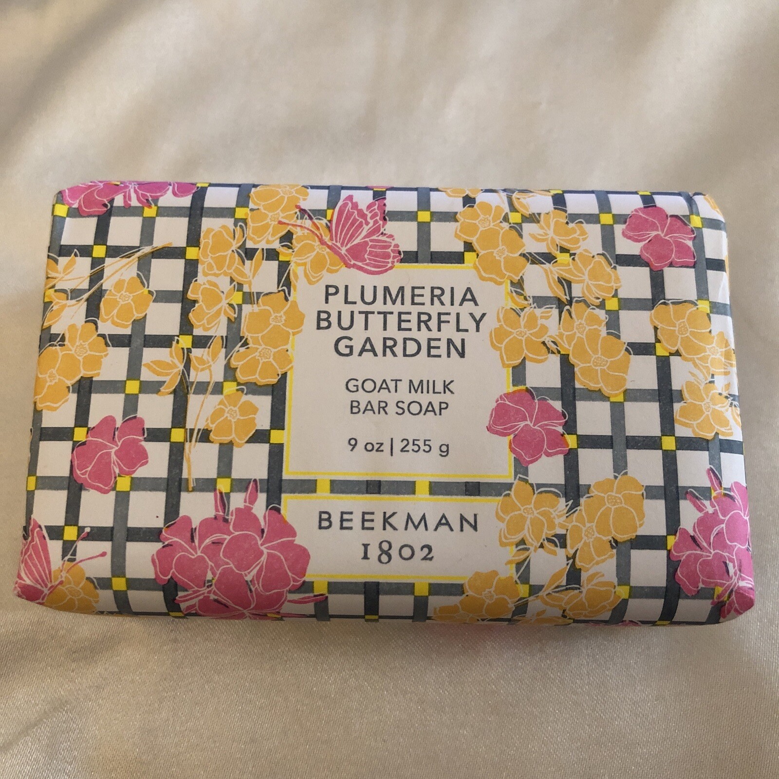 BEEKMAN 1802 Plumeria Butterfly Garden Goat Milk Bar Soap 255g Jumbo Sealed NIB