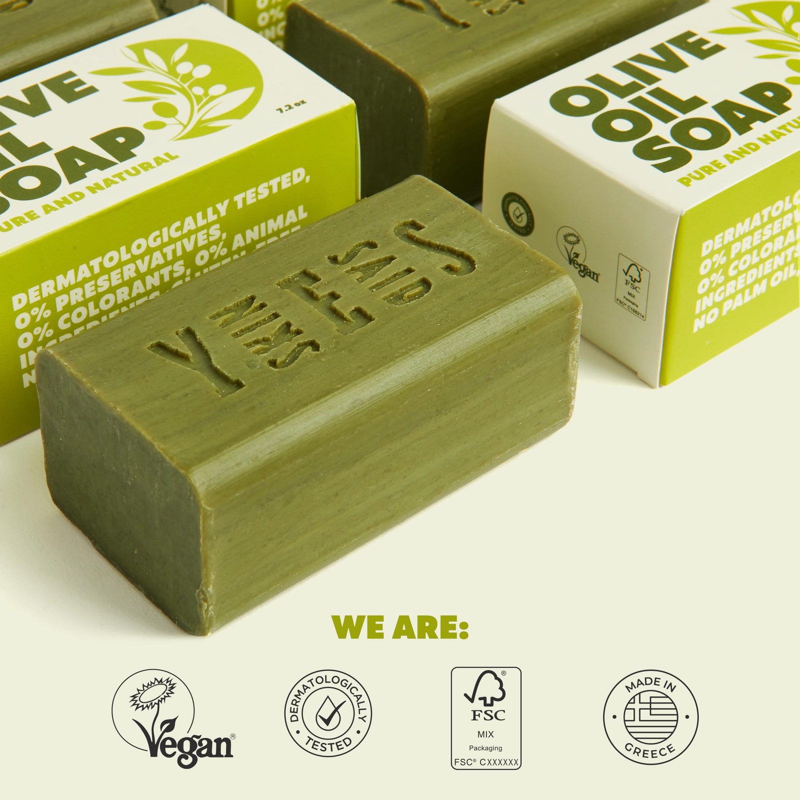 Olive Oil Soap Bars Set of 8 – Organic Moisturizing for Sensitive Skin