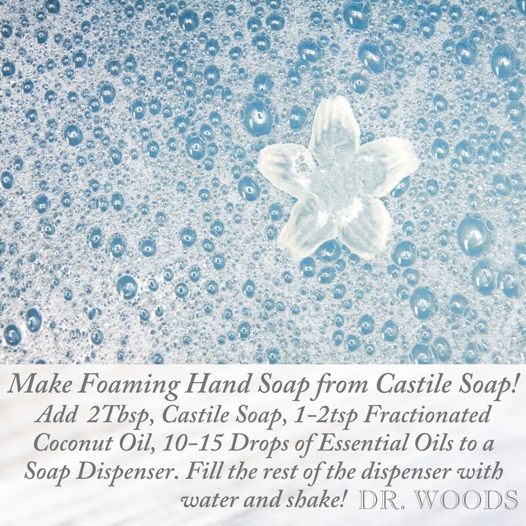 Dr. Woods Peppermint Castile Soap 32 oz All Natural Liquid Body Wash Pack of 6