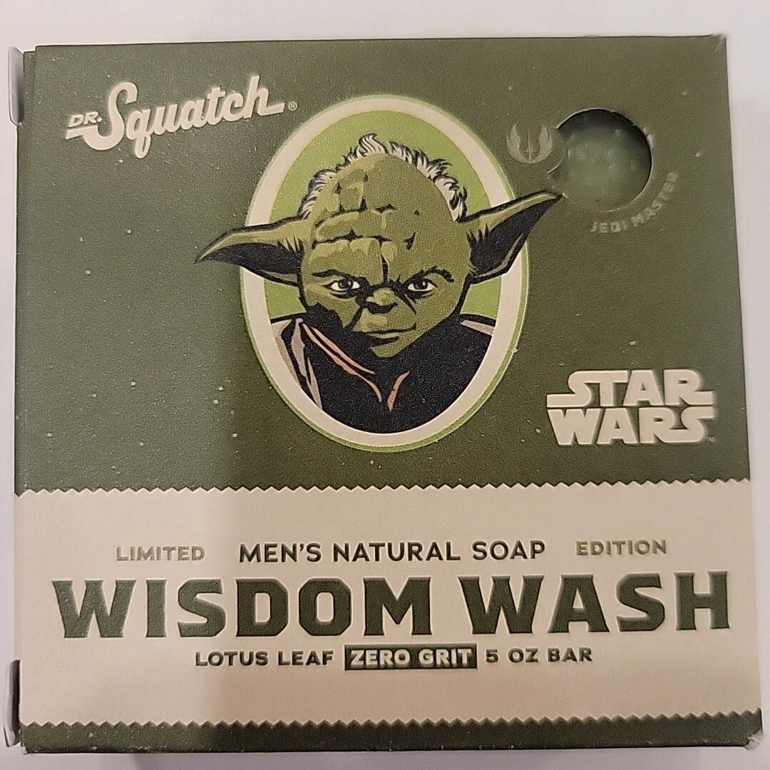 DR. Squatch Star Wars Yoda Lotus Leaf Zero Grit Deodorant Soap Limited Edition