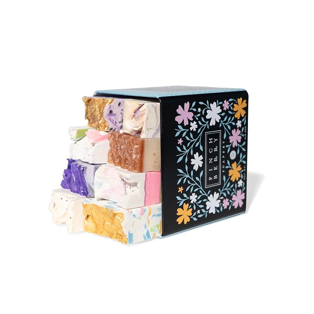 Enchanting 8 Bar Soap Set – Moisturizing Bars with Rich Scents, Gift Boxed
