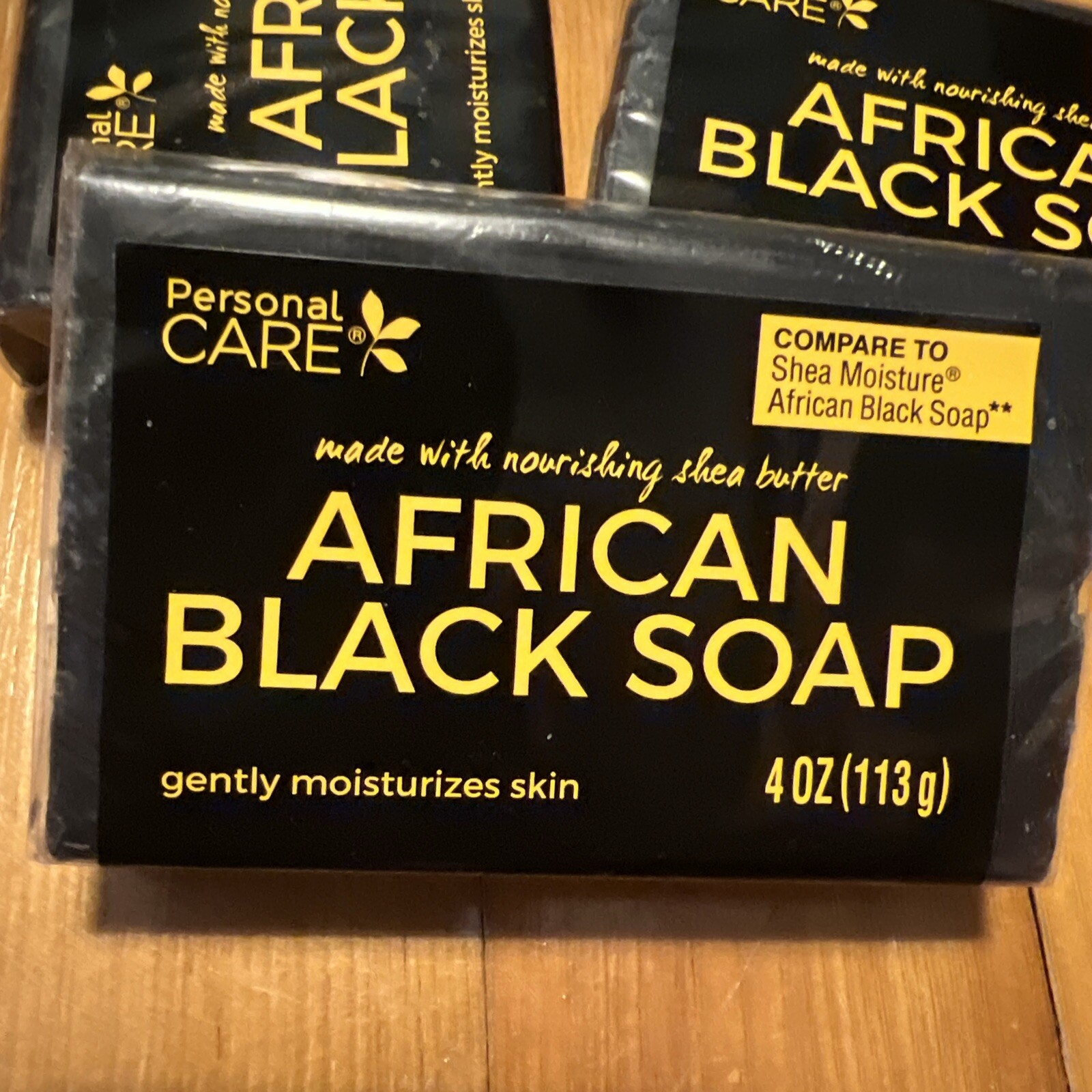 Personal Care African Black Soap With Shea Butter 4oz Bar New