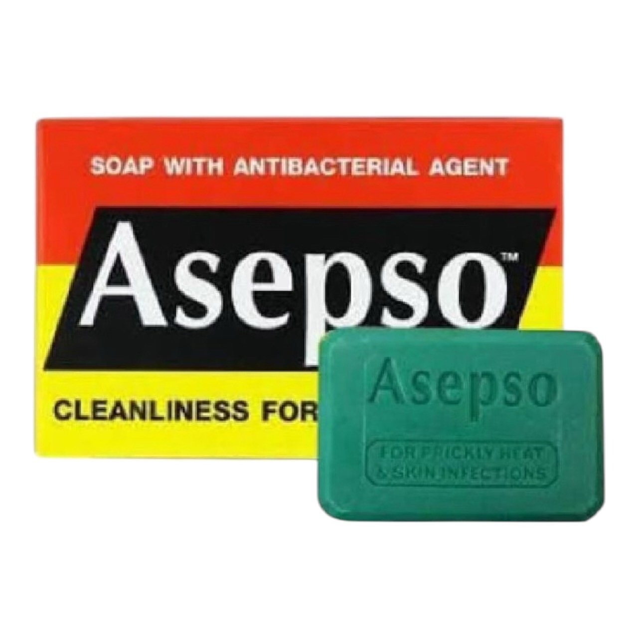 ASEPSO Antiseptic Soap Antibacterial Agent Healthy 80 grams x3