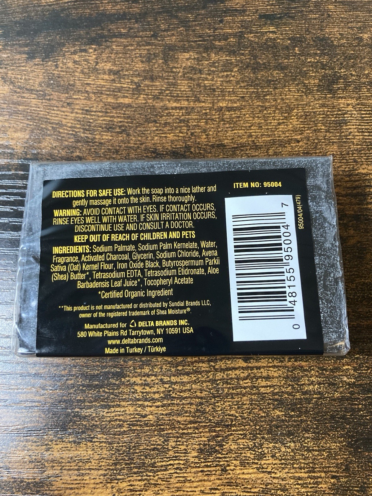 Personal Care African Black Soap With Shea Butter 4oz Bar New QUANTITY OF 1