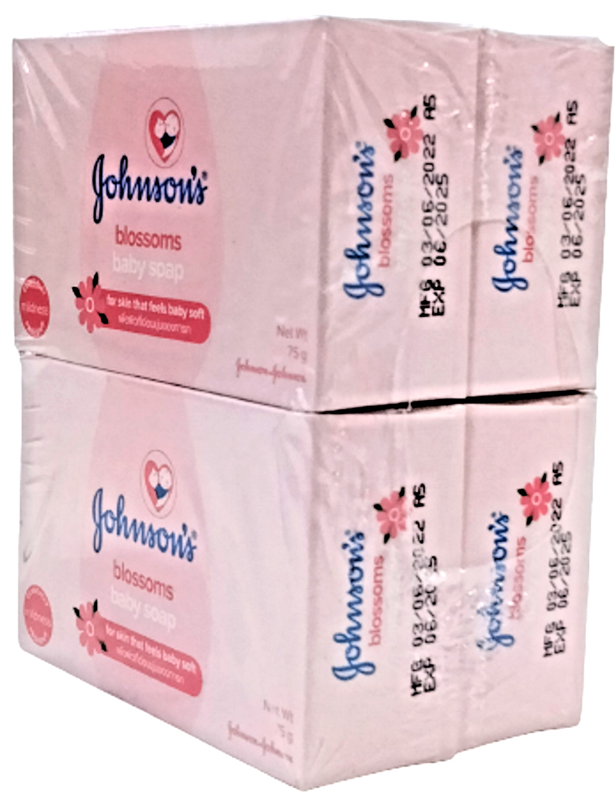 johnson blossom baby soap 75g*4 for skin that feels baby soft gentle moisturizer