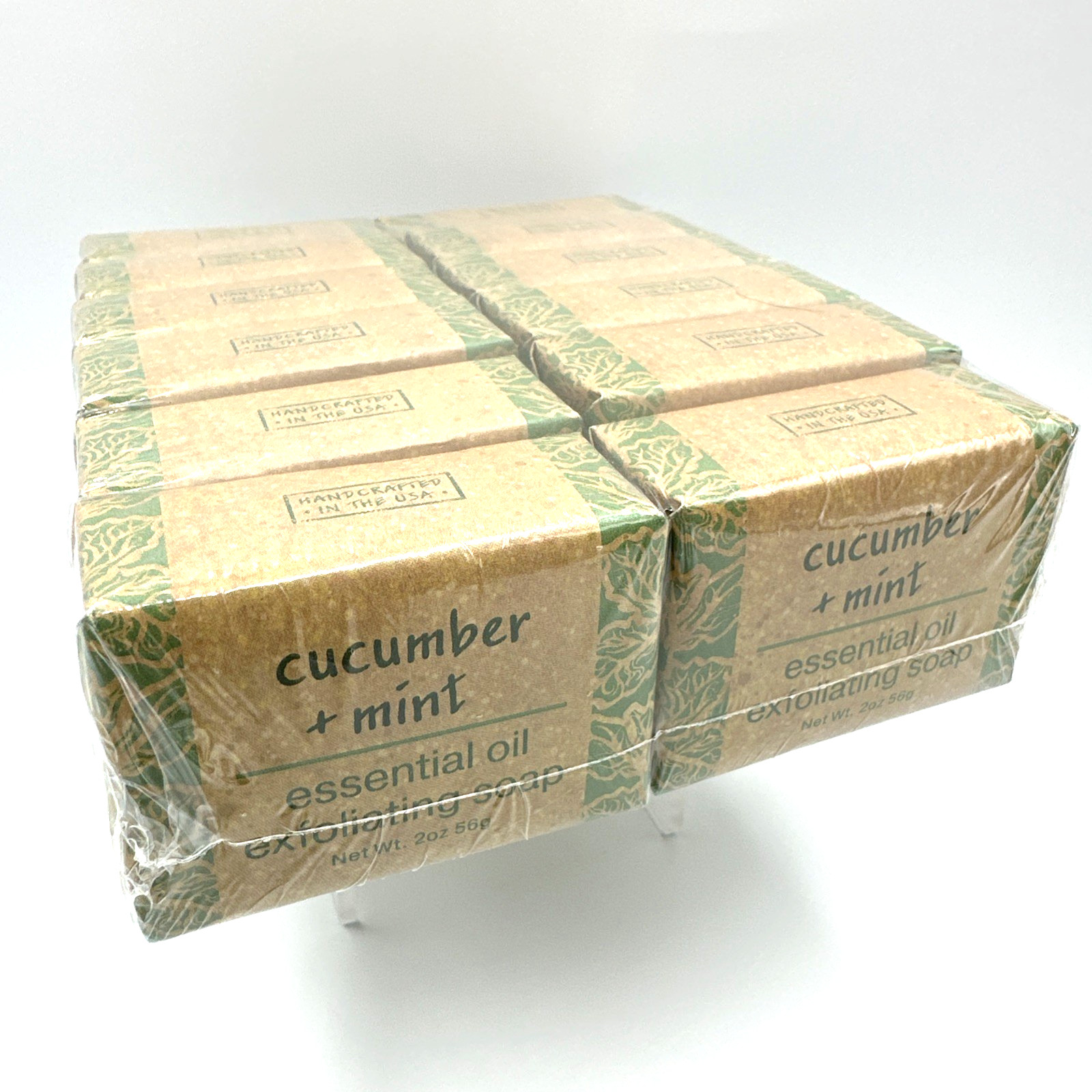Greenwich Bay Cucumber + Mint Exfoliating Soap Lot Of 12 Bars/2.0 oz Each
