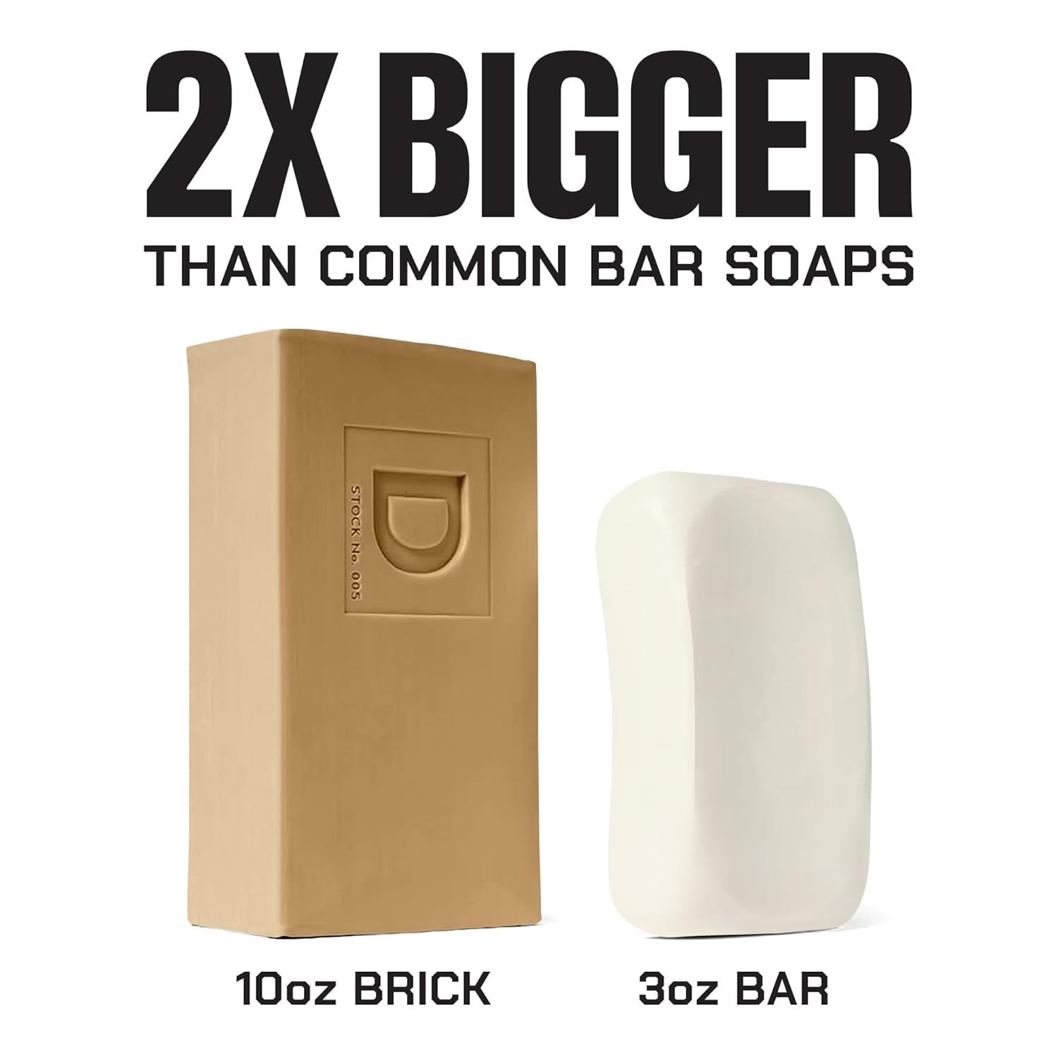 Extra Large Bar Soap – Men’s Natural Bar Soap with Masculine Scents – Made in…