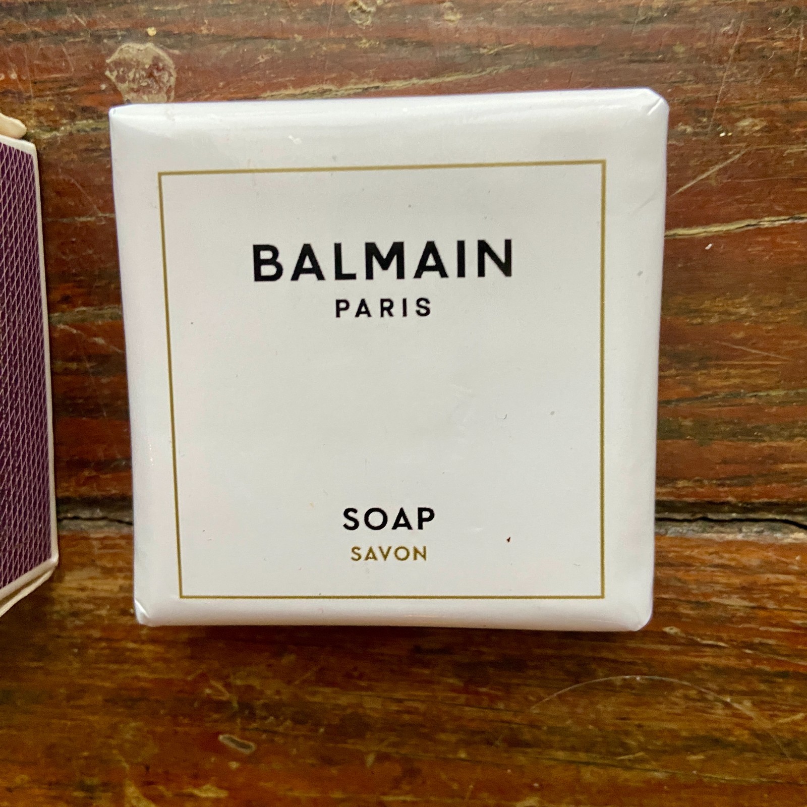 1 Balmain Paris Travel Soap & 1 Asprey Purple Water Travel Soap NEW