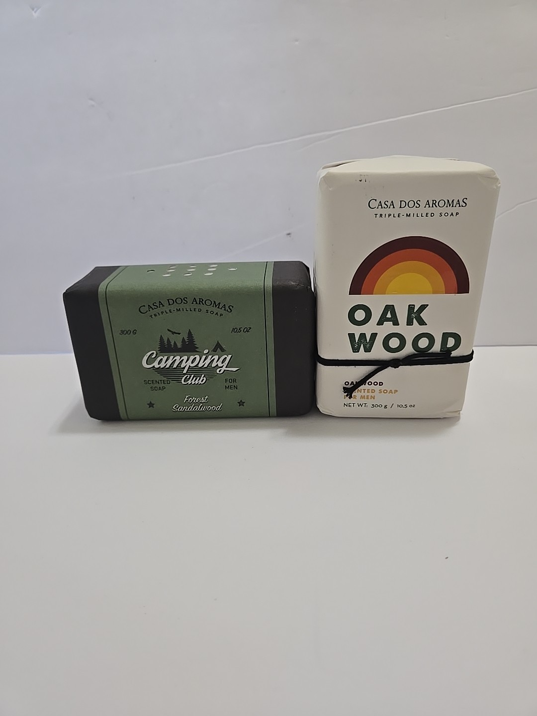 Casa Dos Aromas Oakwood/Forest SandalWood Scented Triple Milled Soap Men 10.5oz