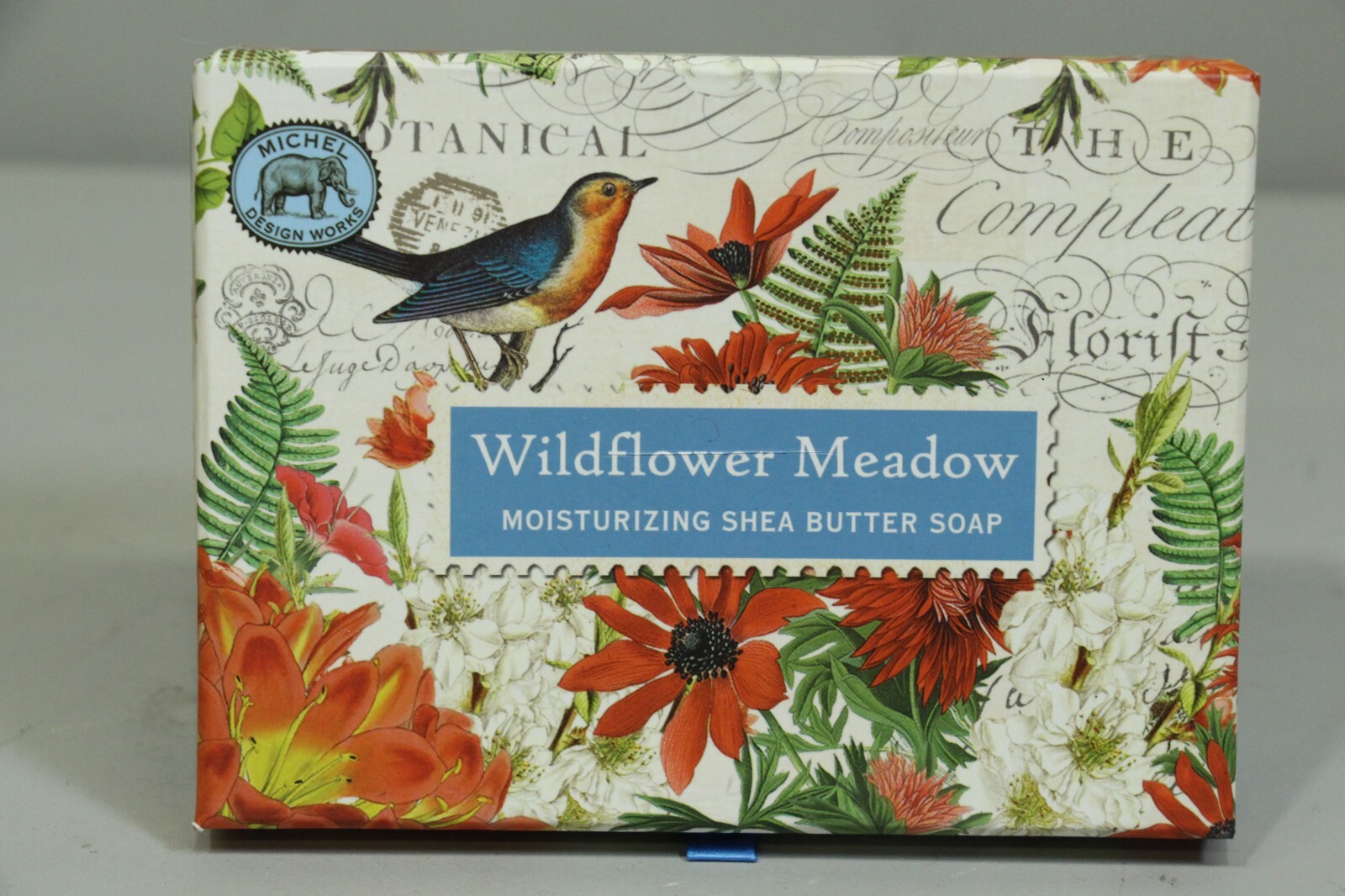 Michel Design Works Wildflower Meadow Shea Butter Soap Boxes Set Of 2 Bars New