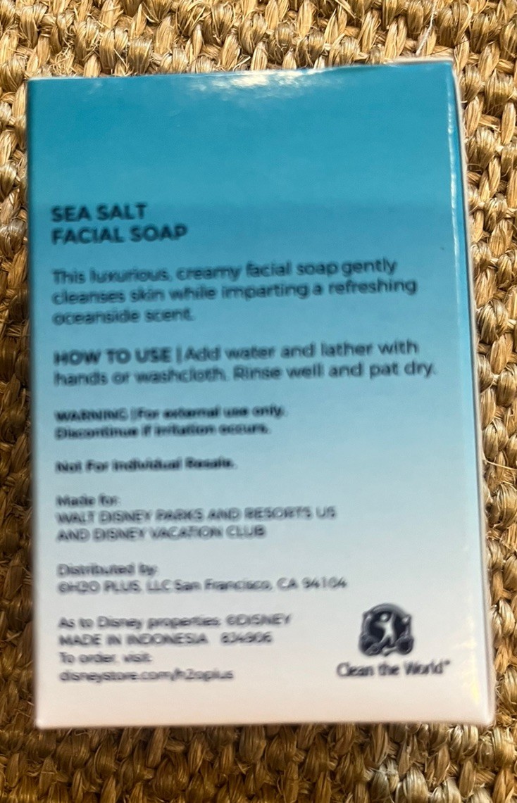Disney H20 Sea Salt Facial Soap 1.5 oz each. NEW 14 Bars.